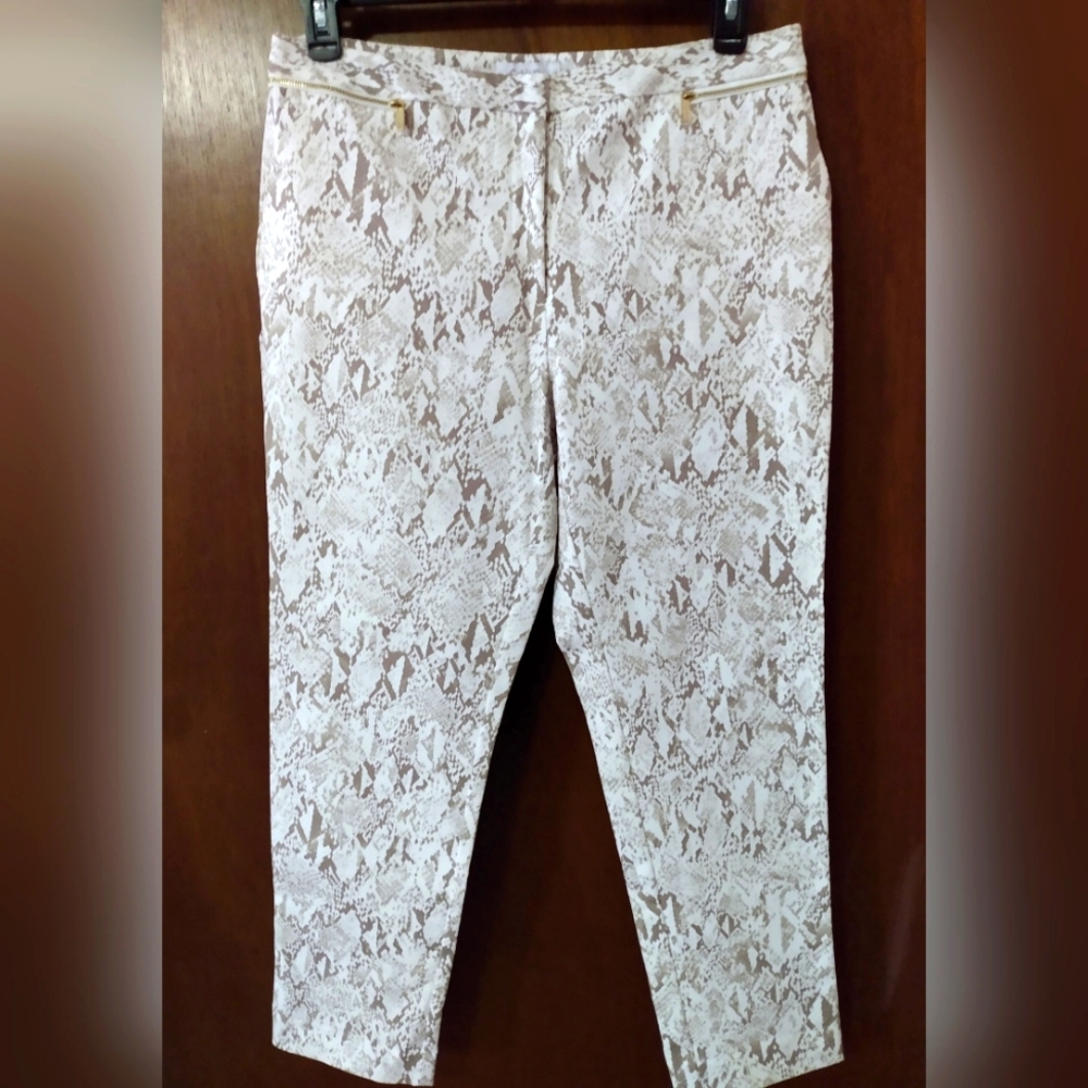 Calvin Klein Size 12 Snakeskin Pants